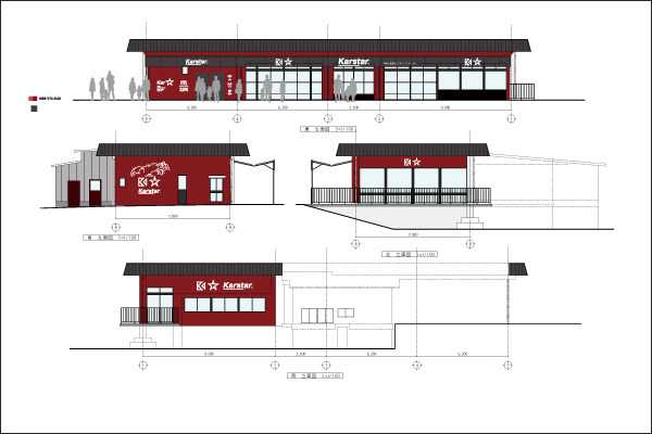 Karstarの店舗デザイン考案図